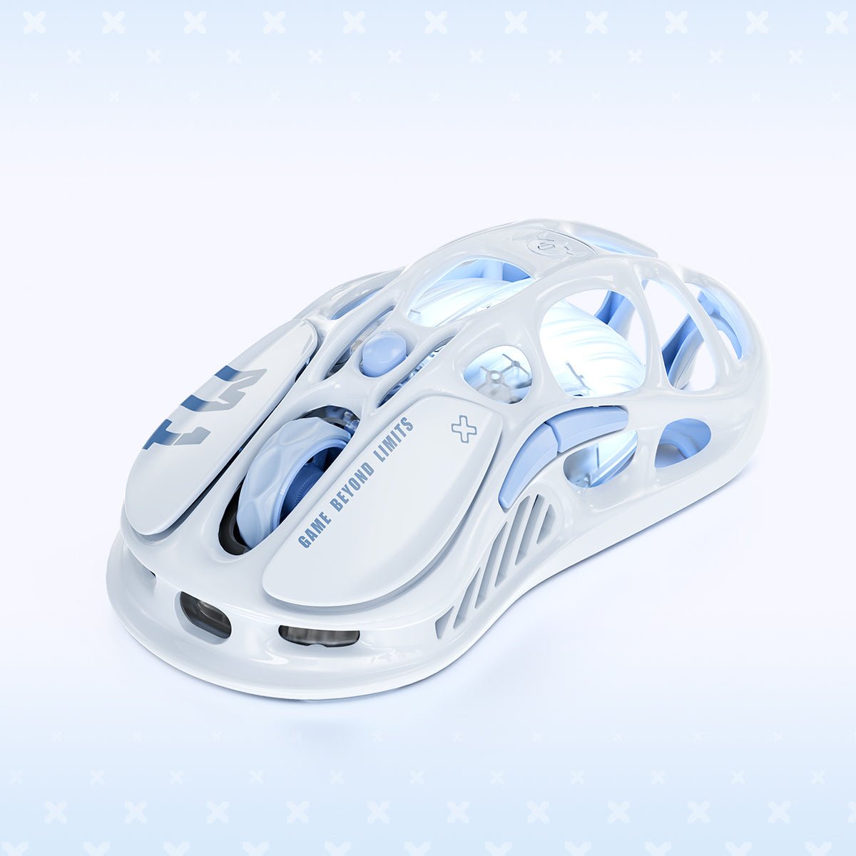 Mercury M1 Pro アイスブルー - GravaStar ゲーミングマウス | 高精度