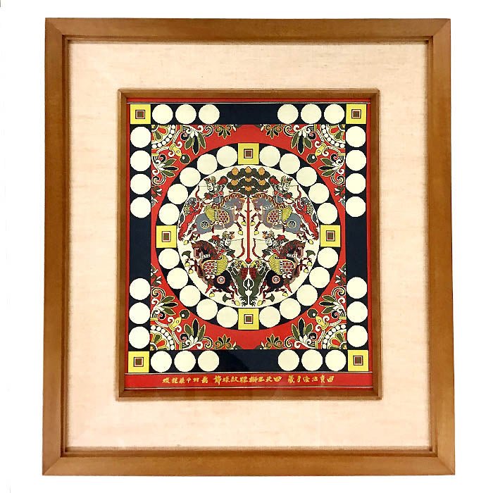 掛額 四天王獅猟紋様錦 – 龍村美術織物公式オンラインショップ