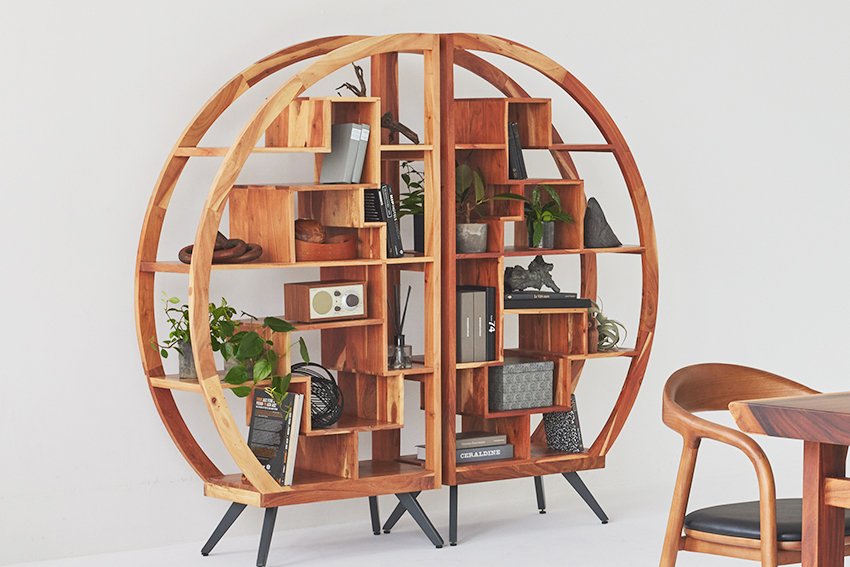 半月型で遊び心のある収納『ブックケースP-008』 | NOCEノーチェ 家具