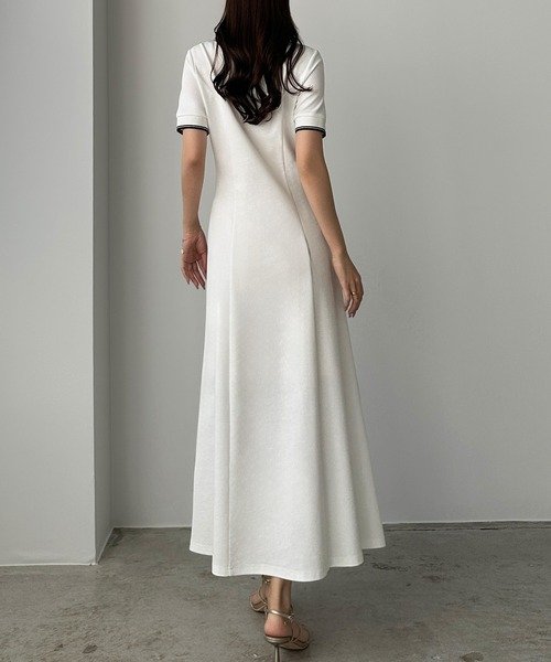 Louere（ルエレ）の「【選べる】ポロワンピース（セミフレア/Iライン