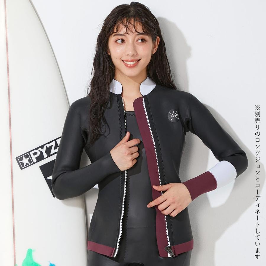 FELLOW ウェットスーツ タッパー レディース フロントジップ 3mm