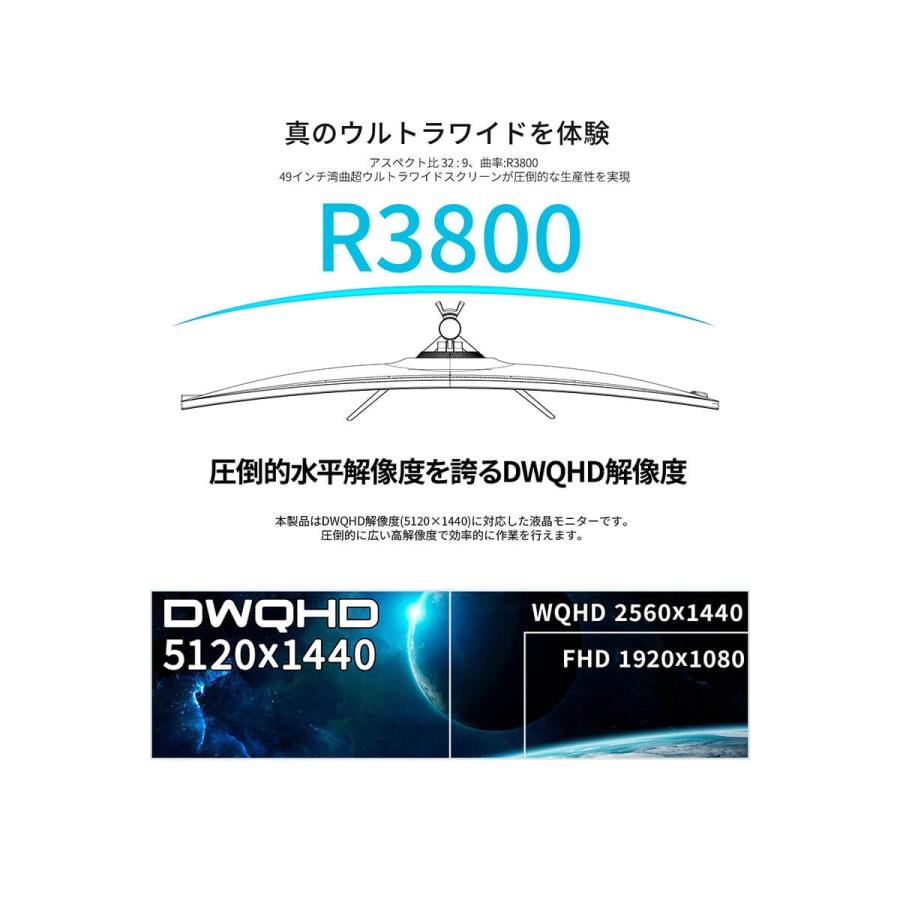 JAPANNEXT（ジャパンネクスト） JAPANNEXT 49インチ IPSパネル搭載