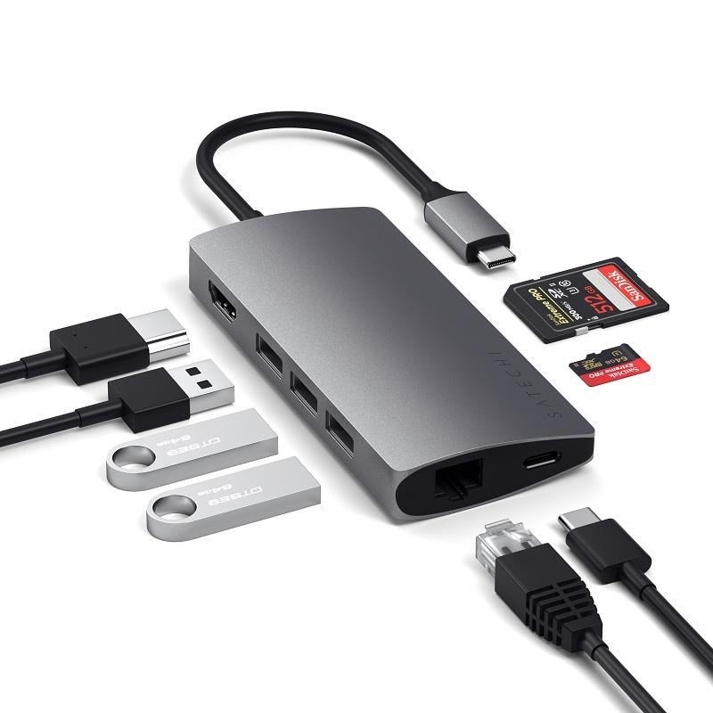 SATECHI Satechi USB-C Multi-Port Adapter 4K with Ethernet V2