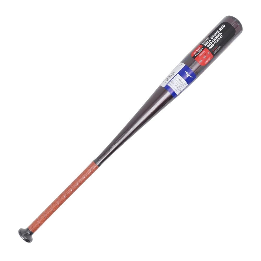 Amazon | MIZUNO 軟式用金属製 ウィルドライブ レッド 83cm(WILLDRIVE