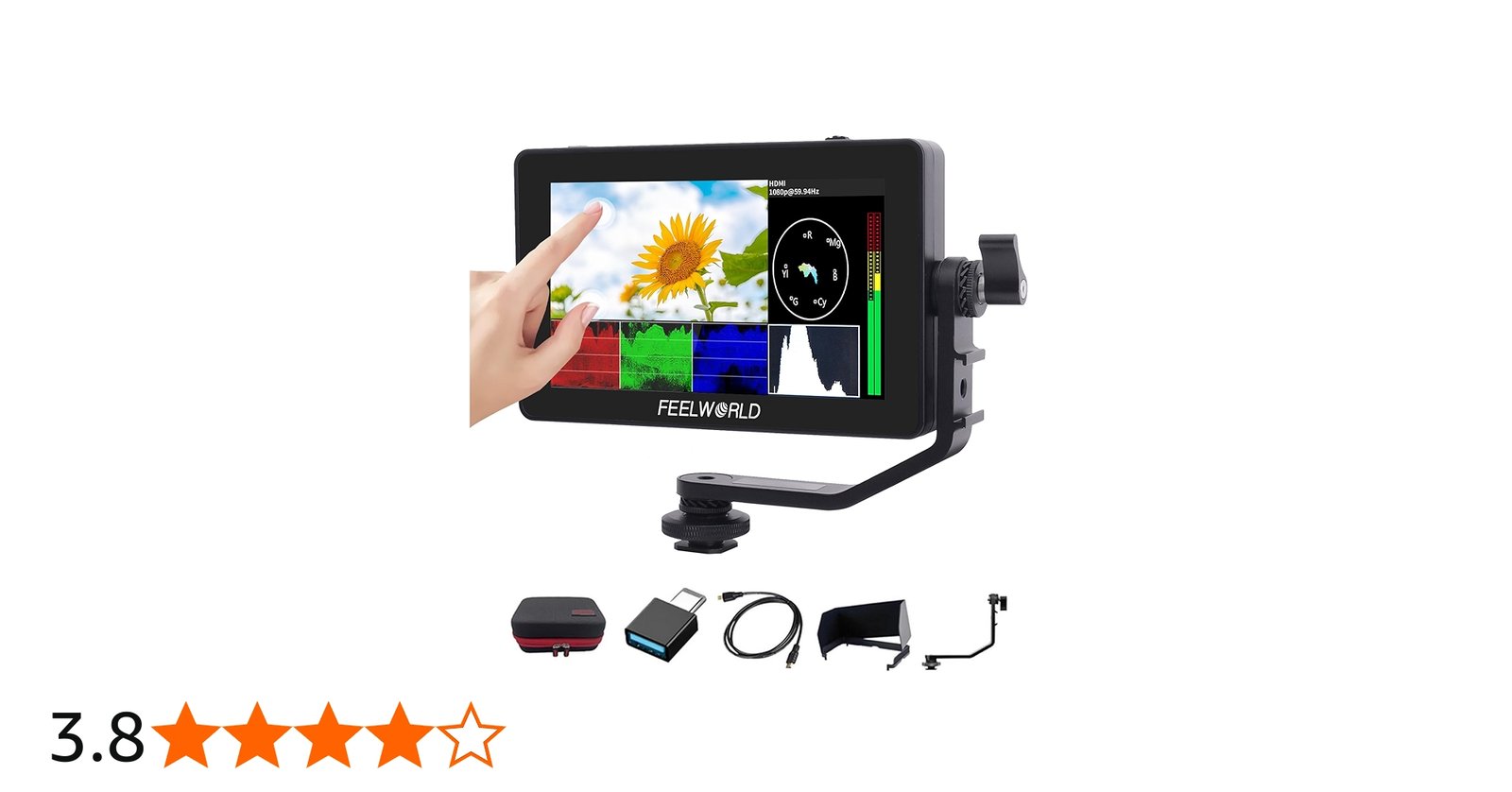 Amazon | Feelworld F6 Plus タッチスクリーン 液晶フィールドモニター