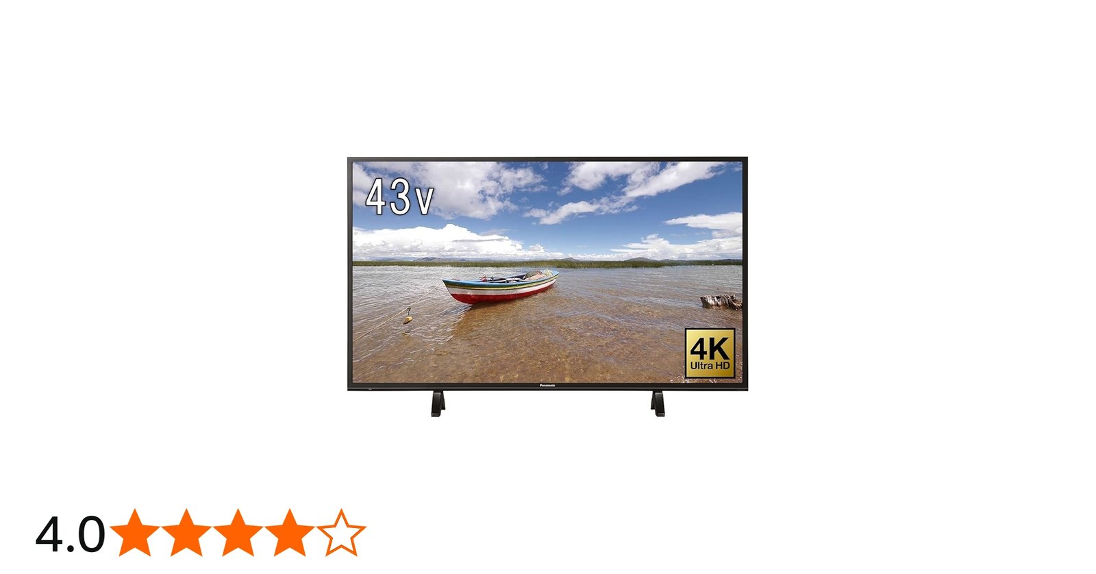 Amazon | パナソニック 43V型 液晶テレビ ビエラ TH-43FX600 4K 2018年