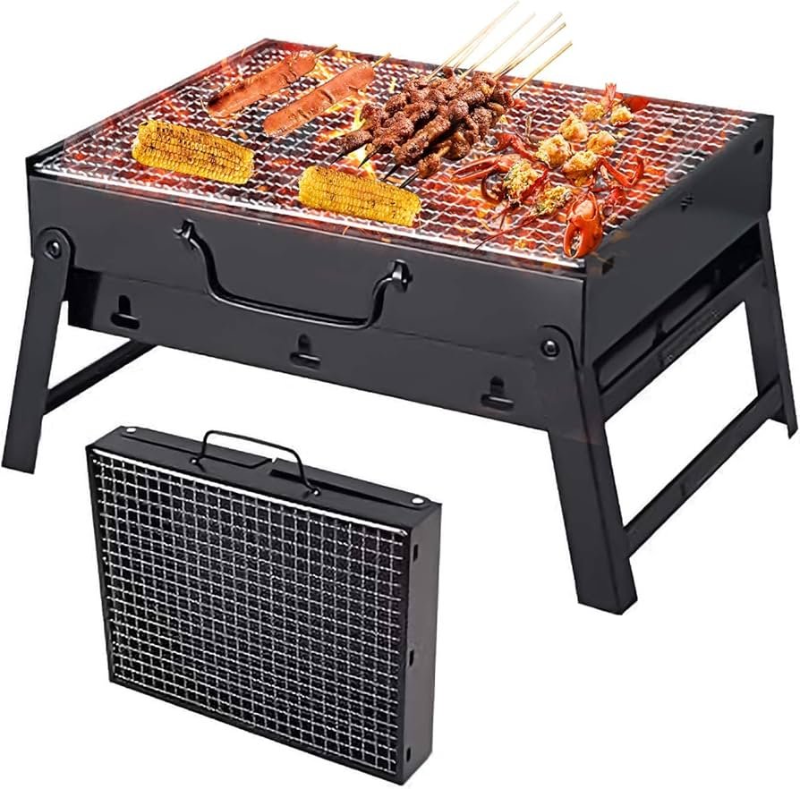 Amazon.com: QZQHNYJ Barbecue Grill, Portable Foldable Charcoal