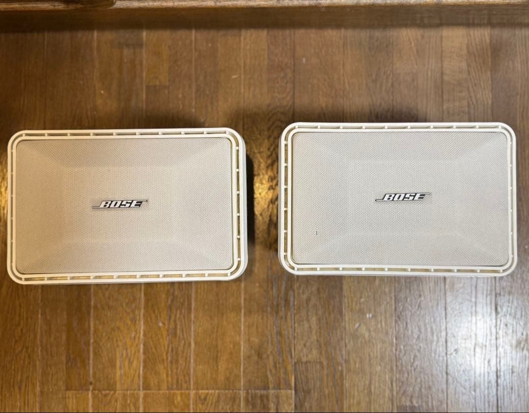BOSE 101MMW ホワイト　② Bose Model 101 Music Monitor Set of 2 Loud Speakers White Free