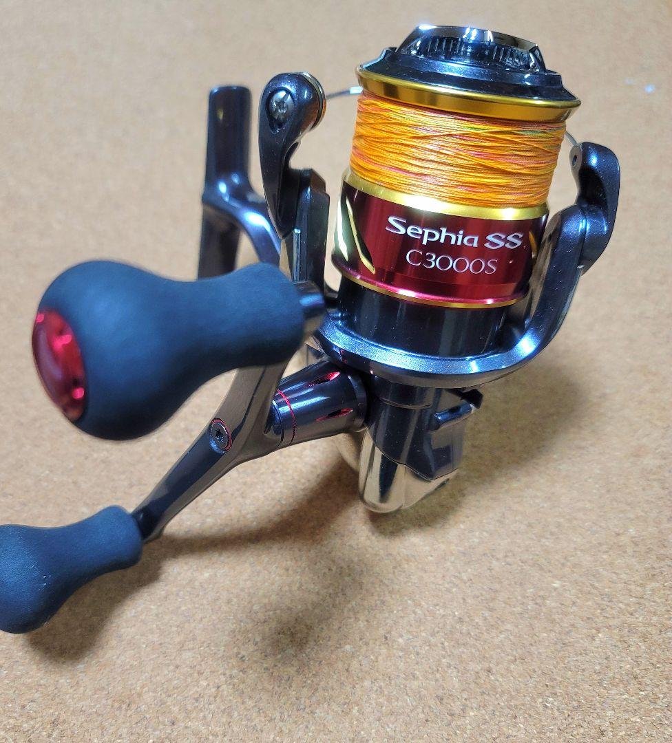 シマノ■セフィアSS C3000Sリール ダブルハンドル　PEライン付き シマノ セフィア SS C3000S 23年モデル エギングリール - 釣具の