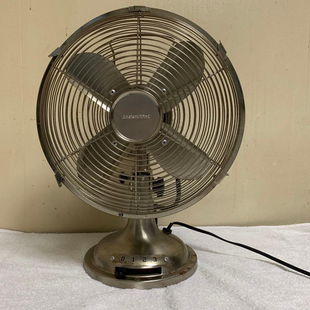 Ancient Wind 卓上扇風機 メタリック仕上げ ミニ扇風機 小型 コンパクト デスクトップ ファン（卓上扇風機シルキー