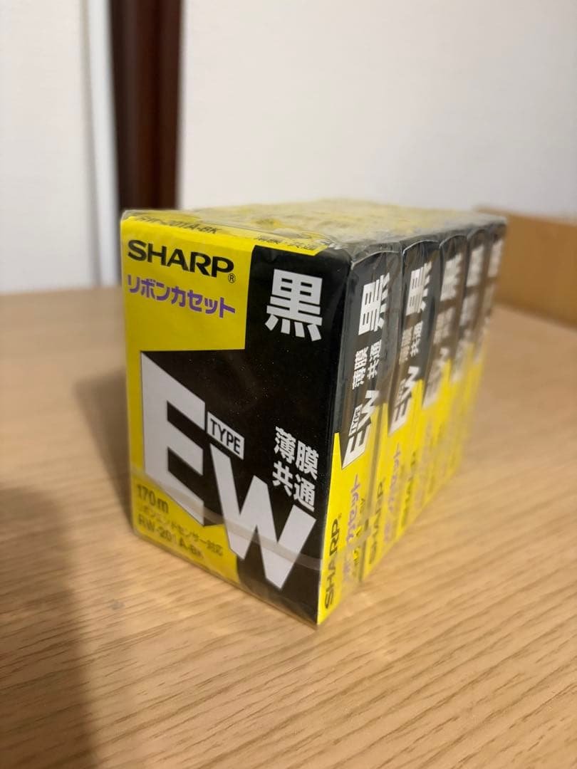 SHARP EWタイプ リボンカセット 黒 170m RW-201A-BK 楽天市場】RW-201A-BK(黒) タイプEW リボンカセット : YUZURIHA