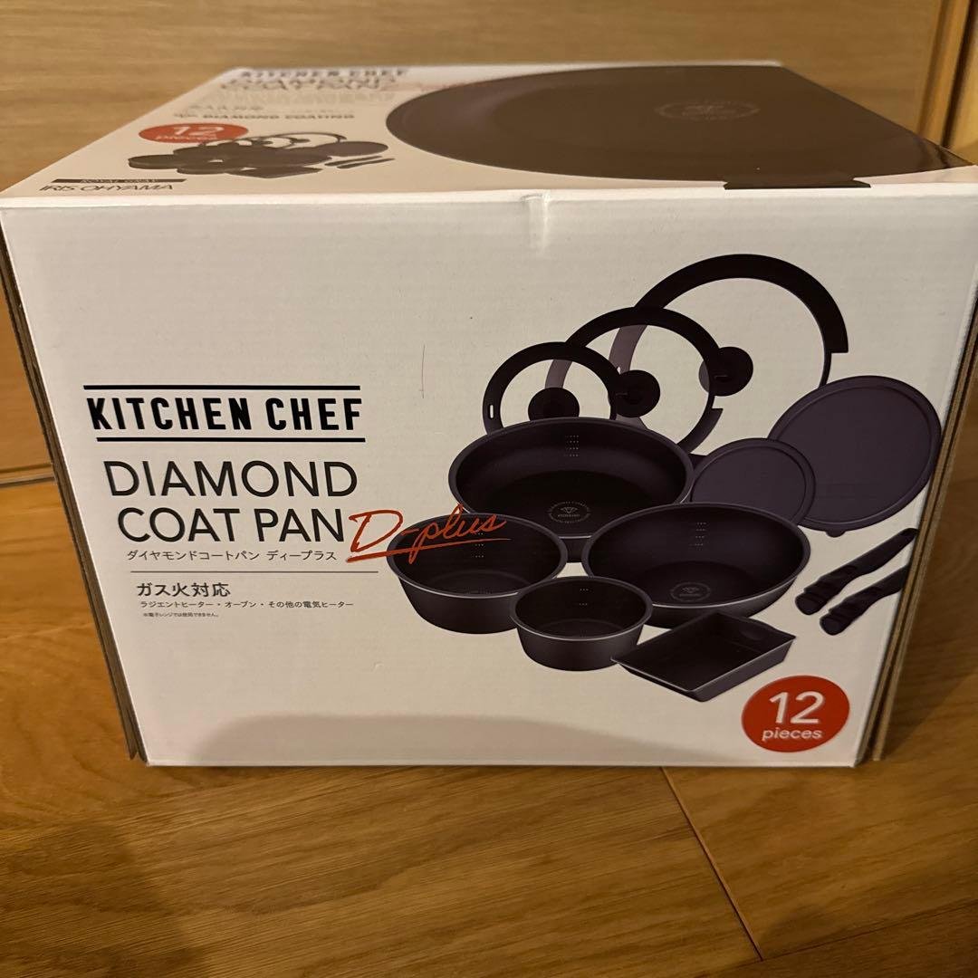 KITCHEN CHEF ダイヤモンドコートパン D-plus 大幅値下げ⭕️ - メルカリ